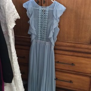 Sea green maxi dress